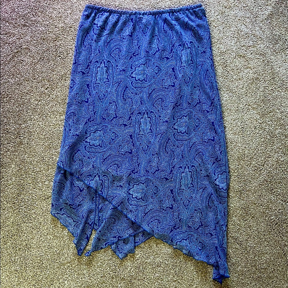 Patterned Flowy Skirt